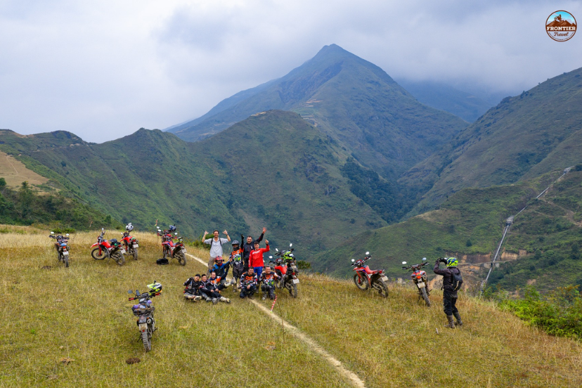 Cultural motorbike ride through towering hills and dramatic mountainous landscapes in northern Vietnam